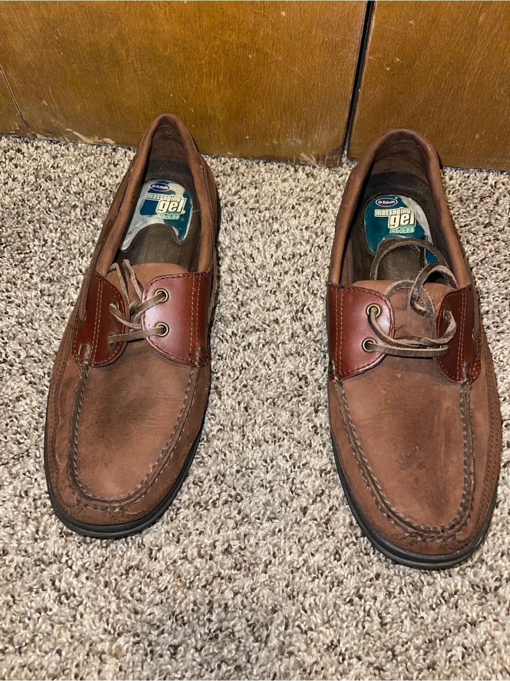 Men's Brown Leather Boat Shoes